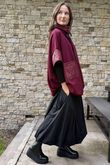 Soft Tech Jersey Puff Jacket Burgundy